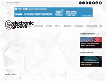 Tablet Screenshot of electronicgroove.com